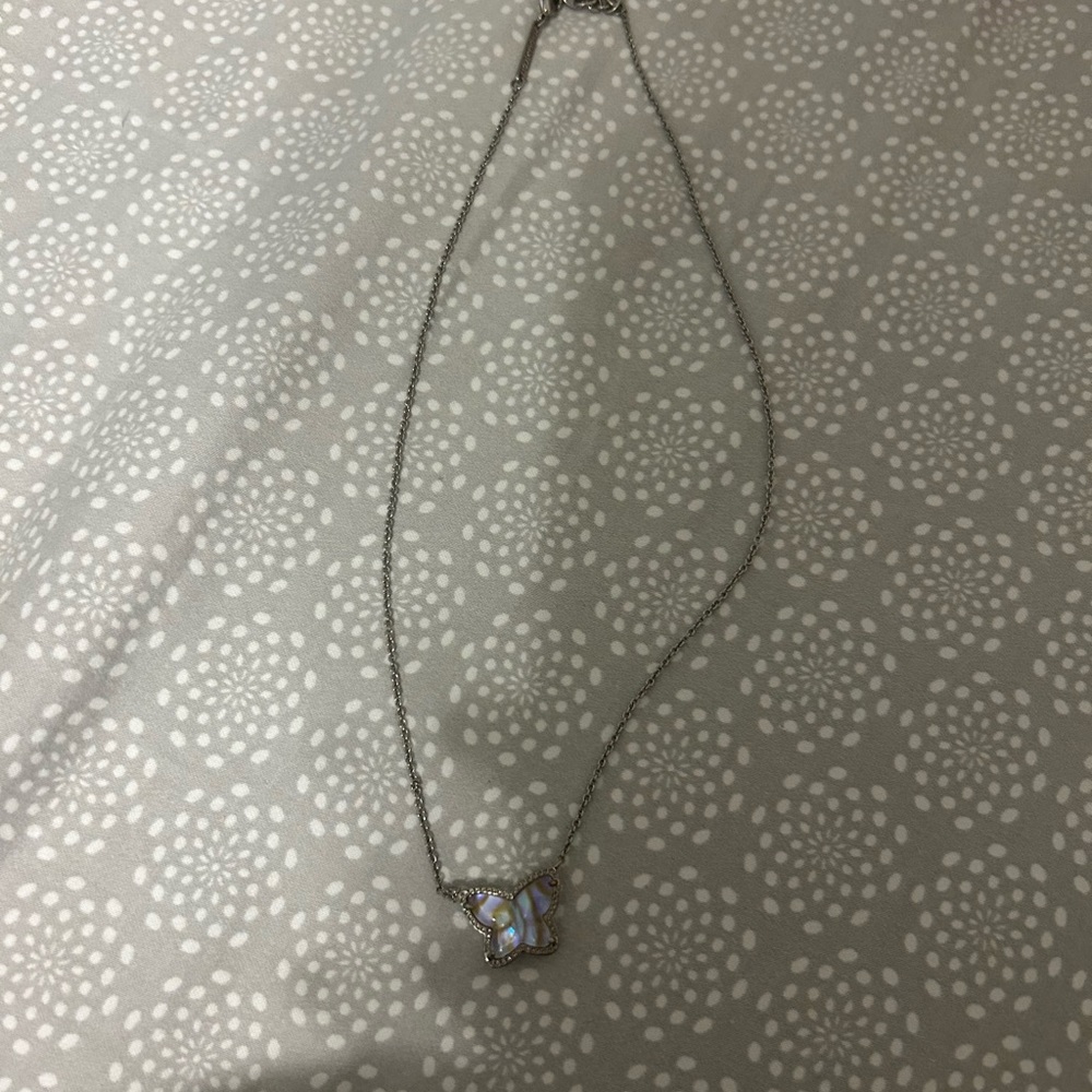 Butterfly Silver Kendra Scott Necklace